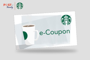 แลกรับฟรี Starbucks e-Coupon มูลค่า 100 บาท